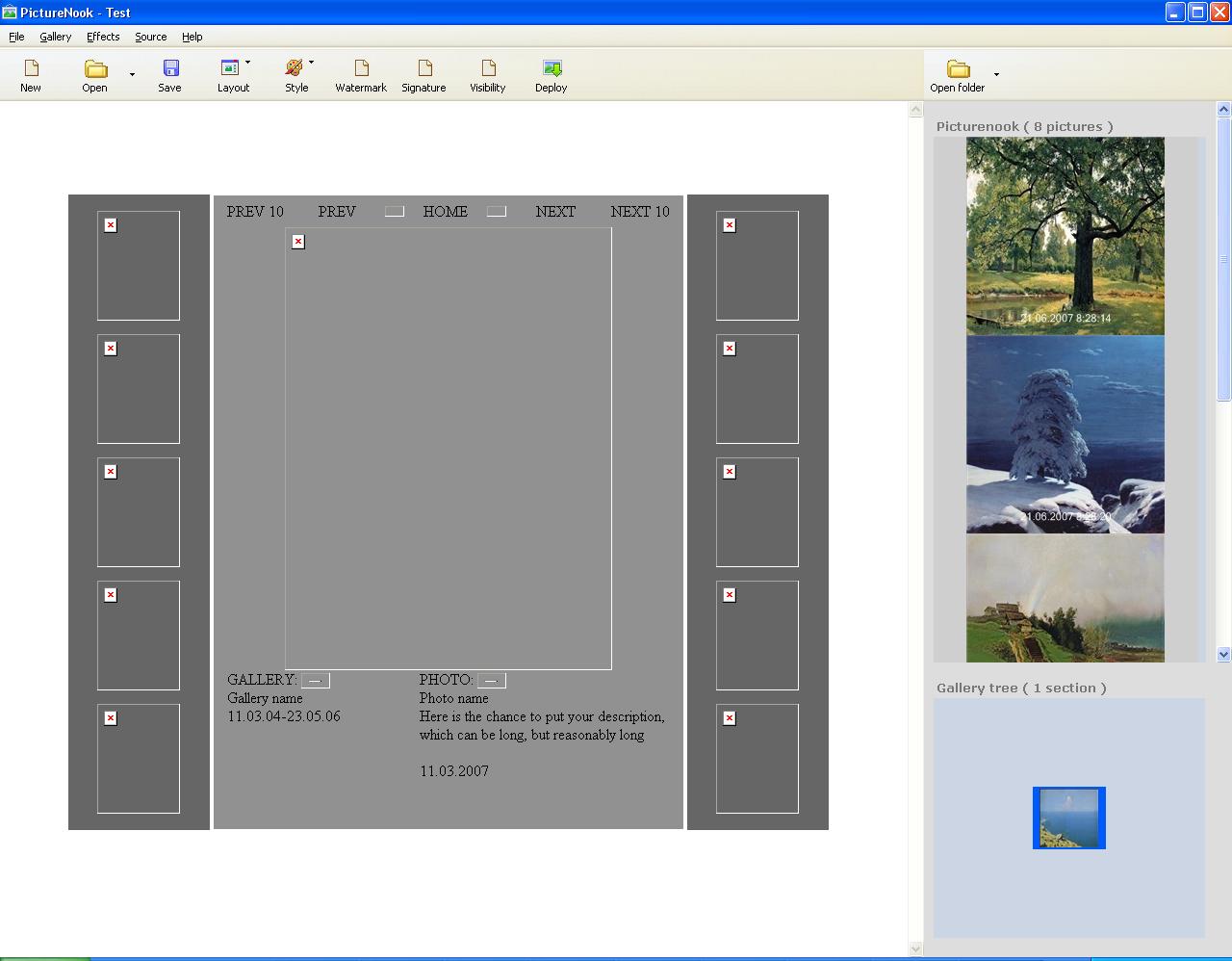 New Picturenook layout